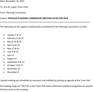 Icon of 2016 Planning Comm Mtg Schedule